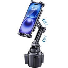 Carica l'immagine nel visualizzatore di Gallery, Cup Holder Telefono Tablet Mount per Auto, Camion, Supporto girevole a 360° e braccio regolabile, compatibile con iPad d