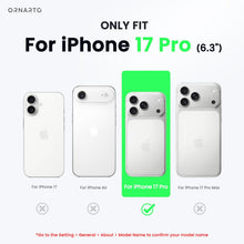 Carica l'immagine nel visualizzatore di Gallery, ORNARTO Cover per iPhone 17 Pro Silicone,Antiurto,Rosa Creta