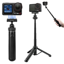 Carica l'immagine nel visualizzatore di Gallery, REYGEAK - Treppiede magnetico con bastone per selfie per DJI Osmo Action 5 Pro/4/3, maniglia per fotocamera estensibile 