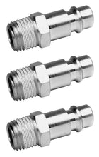 Carica l'immagine nel visualizzatore di Gallery, Innesto Attacco Rapido Maschio Euro 1/4 Conico Teflonato per Aria Compressa e Raccordo Tubo Compressore, Set kit di 3pz