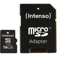 Carica l'immagine nel visualizzatore di Gallery, Intenso scheda di memoria microsdhc da 16 gb, class 10 (con adattatore sd) - ottimo per cellulari, smartphone, tablet an