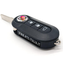 Carica l'immagine nel visualizzatore di Gallery, GUSCIO CHIAVE 3 TASTI COMPATIBILE CON FIAT MODELLI GRANDE PUNTO FIAT 500 PANDA PUNTO BRAVO STILE DUCATO CHIAVE AUTO CHIA
