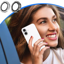 Carica l'immagine nel visualizzatore di Gallery, Protezione Fotocamera Compatibile con iPhone 16/ iPhone 16 Plus HD Chiaro Alluminio Leggera Protezione Lente Senza Bolle