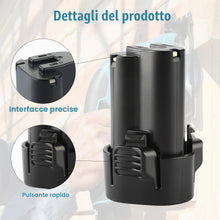 Carica l'immagine nel visualizzatore di Gallery, Energup 2 pezzi 10.8 V 3.5Ah Batteria per Makita Batteria BL1013