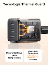 Carica l'immagine nel visualizzatore di Gallery, UGREEN Zapix 30W Caricatore USB C 3 Porte Ricarica Rapida Spina da Parete