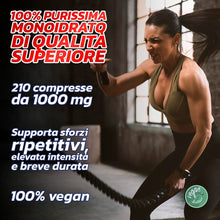 Carica l'immagine nel visualizzatore di Gallery, PROLABS– Creatina Monoidrata Creatine PURE, 210 Compresse x 1000mg 100% Purissima, Creatina Monoidrato Supporta Forza e 