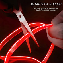 Carica l'immagine nel visualizzatore di Gallery, CGEAMDY Striscia LED per Auto Al Neon, Illuminazione Ambiente Kit Decorazioni Auto Accessori Interni, Neon Wire 500CM Co
