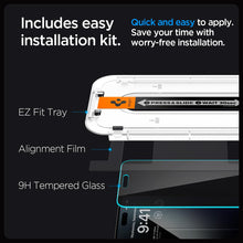 Carica l'immagine nel visualizzatore di Gallery, Spigen EZ Fit Privacy Vetro Temperato [2 Pezzi] per iPhone 15 Pro Max