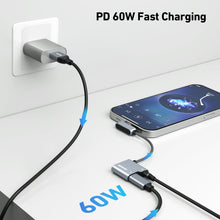 Carica l'immagine nel visualizzatore di Gallery, BENFEI Adattatore da USB C a jack audio con ricarica rapida da 60 W, USB-C a cuffie femmina da 3,5 mm compatibile con iP