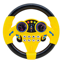 Carica l'immagine nel visualizzatore di Gallery, Volante simulato portatile per bambini colore giallo