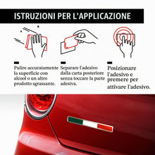 Carica l'immagine nel visualizzatore di Gallery, 4R Quattroerre.it Adesivo 3D Stickers Bandiera Italia HQ, Set da 3