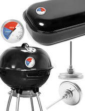 Carica l'immagine nel visualizzatore di Gallery, Termometro analogico per barbecue, resistente alla temperatura, per BBQ e affumicatore, diametro 5,2 cm, range 0°C - 300