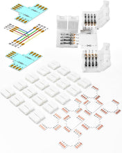 Carica l'immagine nel visualizzatore di Gallery, Connettori Striscia LED a 4 pin, 10mm, non impermeabile