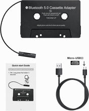 Carica l'immagine nel visualizzatore di Gallery, Mersoco Adattatore Bluetooth 5.0 per cassette con funzione vivavoce - Adattatore auto da cassetta a AUX per autoradio, c