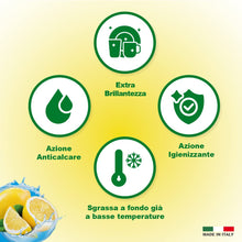 Carica l'immagine nel visualizzatore di Gallery, Last al Limone, Gel Lavastoviglie, Formula Total Clean360 Sgrassa a Fondo già a Basse Temperature, Extra Brillantezza, A