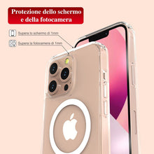 Carica l'immagine nel visualizzatore di Gallery, Mixroom - Cover Magnetica per iPhone 12 Mini, Compatibile con MagSafe, Ricarica Wireless, Custodia Antiurto Telefono, Re