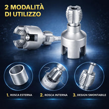 Carica l'immagine nel visualizzatore di Gallery, Topolenashop 2 Pezzi Filettatore PPR per Tubi Idraulici 1/2 e 3/4 Pollice – Attrezzo in Metallo per Filettatura Interna 