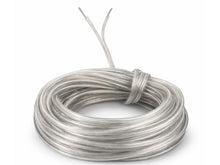 Carica l'immagine nel visualizzatore di Gallery, Cavo Piattina Trasparente 2x0,50 mm² SOTTILE – Matassa 10 Metri – Rame Puro – Ideale per Lampade, Lumi e Lampadari – 250