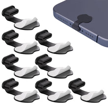 Carica l'immagine nel visualizzatore di Gallery, Confezione da 8 tappi antipolvere USB-C con adesivo rimovibile, copertura in silicone USB-C, tappi di protezione antipol