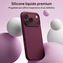 Carica l'immagine nel visualizzatore di Gallery, ACRONIX Cover Silicone per iPhone 18 Pro/17 Pro Sottile,Borgogna