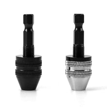 Carica l'immagine nel visualizzatore di Gallery, QWORK Mandrino, Esagonale 1/4" con Codolo Esagonale 6.5mm, 2 Pz