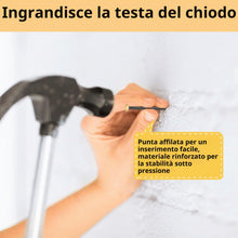 Carica l'immagine nel visualizzatore di Gallery, 130 Pezzi Chiodi per Pareti in Cemento, Set di Chiodi in Acciaio per Calcestruzzo, Kit Chiodi, Chiodi per Appendere Quad