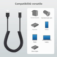 Carica l'immagine nel visualizzatore di Gallery, Cable Matters Cavo a spirale da USB-A USB-C, 1,2 m, 15 W