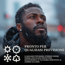 Carica l'immagine nel visualizzatore di Gallery, Striking Viking Balsamo per barba da uomo, Beard Balm – Balsamo per barba Leave-in con burro di karitè, tea tree, argan 