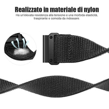 Carica l'immagine nel visualizzatore di Gallery, Cinturino per Garmin Fenix 7 Pro/Fenix 6 Pro/EPIX, Cinturino in Nylon a Strappo da 22 mm con Passante per Fenix 5/EPIX P