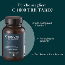 Carica l'immagine nel visualizzatore di Gallery, Bios Line Principium C 1000mg Tre-Tard Integratore Antiossidante con Estratti di Rosa Canina e Acerola, 60 Compresse