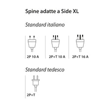 Carica l'immagine nel visualizzatore di Gallery, 4box - Presa da Incasso Side XL Compatibile con Bticino® Matix™. 4 Prese in 1: permette di collegare una spina schuko e 