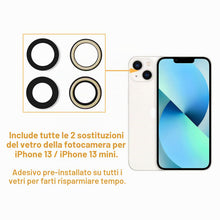 Carica l'immagine nel visualizzatore di Gallery, Lente di Ricambio in Vetro per Fotocamera Posteriore per iPhone 13 &amp;13 Mini