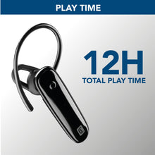 Carica l'immagine nel visualizzatore di Gallery, cellularline | SCORE | Auricolare Bluetooth® Mono Ergonomico con Archetto Removibile - Play time 4 ore - Nero