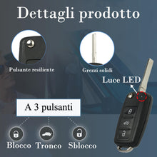 Carica l'immagine nel visualizzatore di Gallery, SUPALAND Guscio Chiave di Ricambio a 3 Tasti Per Telecomando Auto Con Lama Compatibile con VW Polo Golf Eos MK6 Beetle P