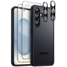 Carica l'immagine nel visualizzatore di Gallery, JETech Cover Opaca 5 in 1 per Samsung Galaxy S25, Nero