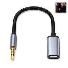 Carica l'immagine nel visualizzatore di Gallery, Cavo USB C femmina a 3.5 maschio, cavo jack 3.5 maschio a USB C femmina, adattatore audio DAC Hi-Fi, convertitore audio 