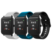 Carica l'immagine nel visualizzatore di Gallery, MoKo 3 Pezzi Cinturino Compatibile con Amazfit Active/Active 2/GTS/GTS 2/2 Mini/2e/3/4/4 Mini/Bip 3/3 PRO/Bip U/U PRO/Li