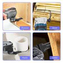 Carica l'immagine nel visualizzatore di Gallery, 14 Pezzi Lame Multifunzione, Lame Utensile Multifunzione Oscillante 34mm, Attacco Rapido Kit Per Legno Plastica PVC