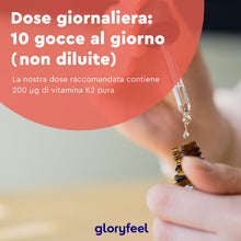 Carica l'immagine nel visualizzatore di Gallery, Vitamina K2, 200 mcg per 10 Gocce, Eletto PRODOTTO DELL'ANNO 2025, Supporto per Cartilagine &amp; Ossa, Menachinone Premium 