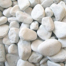 Carica l'immagine nel visualizzatore di Gallery, Ciottoli Bianco Valle D'Itria Pietre Sassi Naturali Decorativi Giardini Aiuole Vasi Confezioni in Scatoli (5, 40/60 mm)