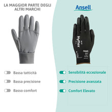 Carica l'immagine nel visualizzatore di Gallery, Ansell HyFlex 48-101 Guanti da Lavoro Sottili, Fodera Elastica con Rivestimento in Poliuretano, Protezione Professionale