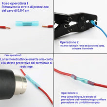 Carica l'immagine nel visualizzatore di Gallery, Connettori termorestringenti, kit terminale a crimpare CESFONJER, terminali per connettori termorestringenti, giunto a c