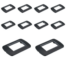 Carica l'immagine nel visualizzatore di Gallery, 10 Pezzi Placca Plastica Ovale, 3 Moduli Posti Per Scatola 503, Compatibile Con Bticino Living Light, Colore Nero, Serie