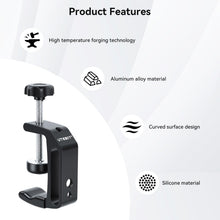 Carica l'immagine nel visualizzatore di Gallery, UTEBIT 60 mm C molto resistenti, 2 pinze in lega di alluminio regolabile, pinza C con fori 1/4" e 3/8", nero mini pinza 
