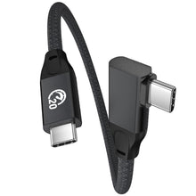 Carica l'immagine nel visualizzatore di Gallery, Cavo USB C a USB C 100W 0.2M, 90 Gradi Angolo Cavo USB Tipo C 3.2 Gen2x2