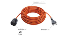 Carica l'immagine nel visualizzatore di Gallery, Vimar 0R32394 Prolunga Elettrica Universale Con Cavo Da 20M, 21 X 21 X 8 Cm, Arancione