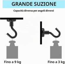 Carica l'immagine nel visualizzatore di Gallery, Gancio Magnetico, 10PCS Potente Neodimio Magnete Gancio, 16mm Ganci Magnetici Ultra Forte, Magnete con Gancio per Cucina