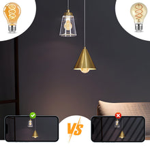 Carica l'immagine nel visualizzatore di Gallery, Lampadina LED E27 Vintage Edison - 4W Luce Bianca Calda 2200K Retro Decorativo Stile Filamento Lampadina Non Dimmerabile