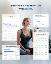 Carica l'immagine nel visualizzatore di Gallery, RENPHO Bilancia Pesapersone Bluetooth, Digitale con App, Bianco