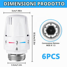 Carica l'immagine nel visualizzatore di Gallery, Flintronic Termostato da Radiatore, Termostatica Intelligente, 6pz